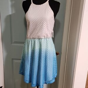 Charlotte Russe Pink Halter A-line Mini Dress